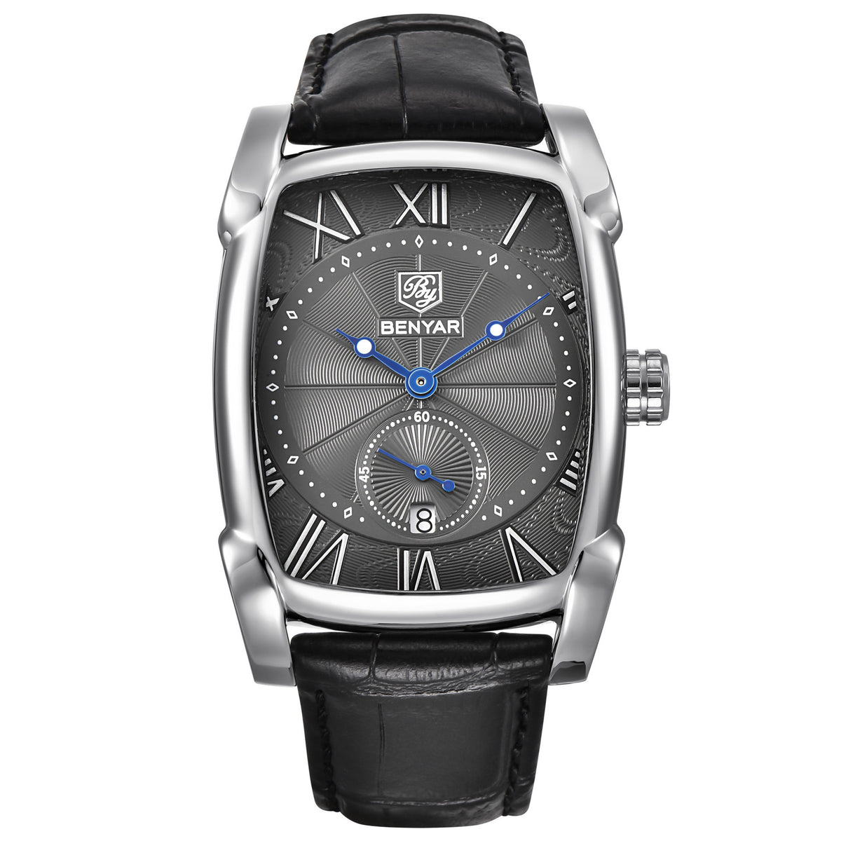 Leisure waterproof genuine leather watch