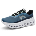 Breathable Mesh Running Shoes for Men with Shock Absorption and Flyknit Upper - Athletic Sneakers